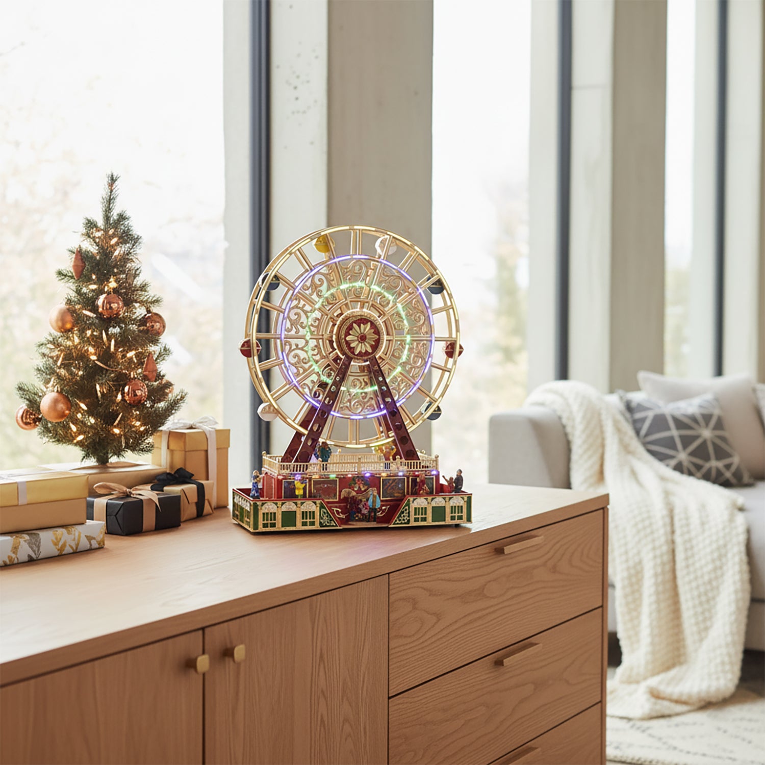 VESTIAMO CASA GRAN NATALE - La Ruota Panoramica di Natale - h50x38x18 cm